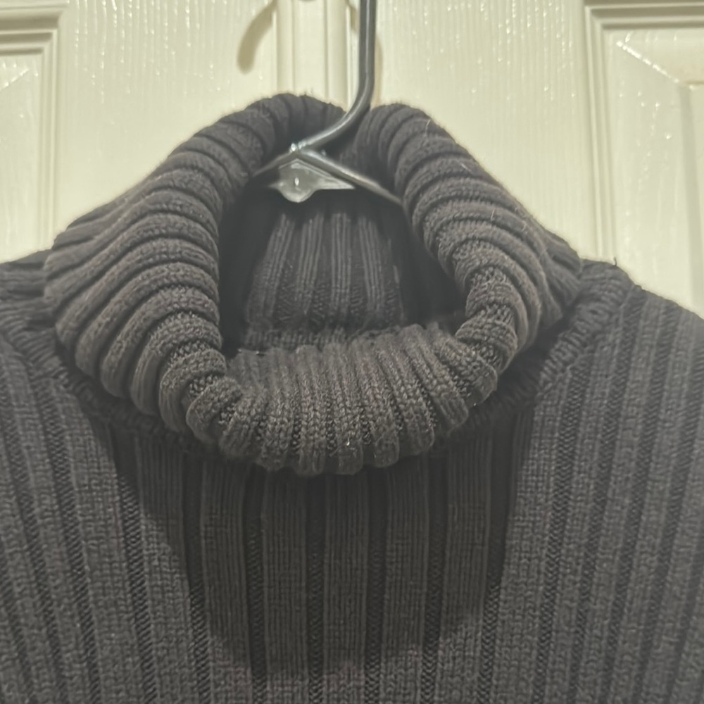 Calvin Klein Jeans Black Turtleneck Sweater - Picture 2 of 6
